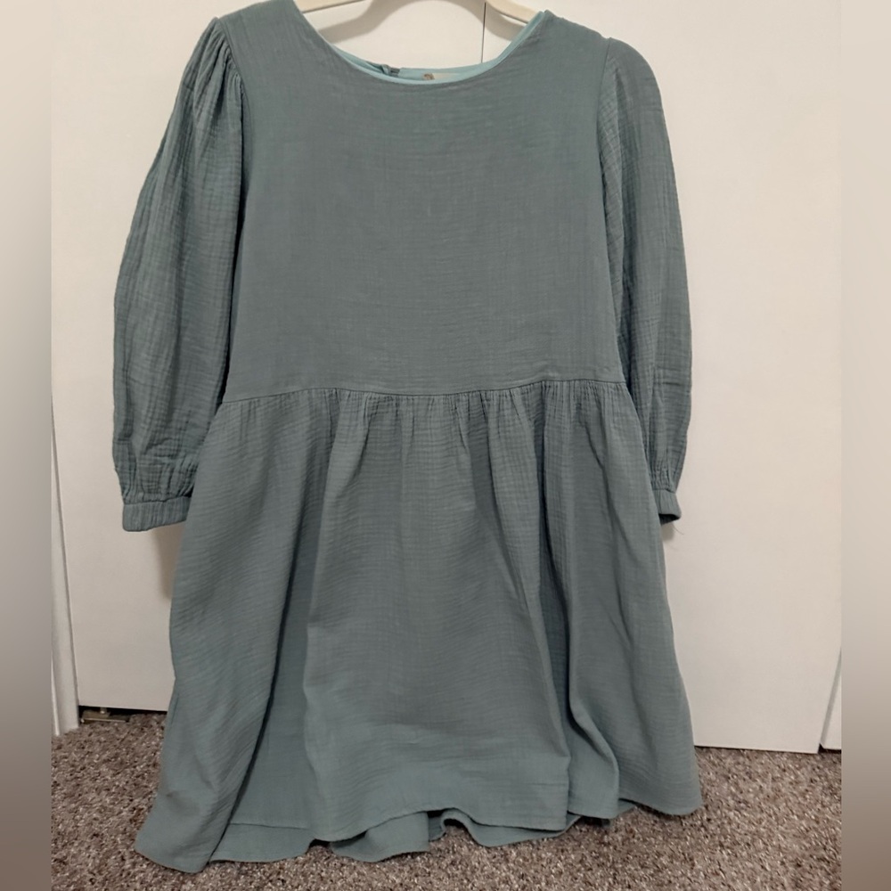 Altar'd State Teal Midi-Sleeve Dress, Size Small